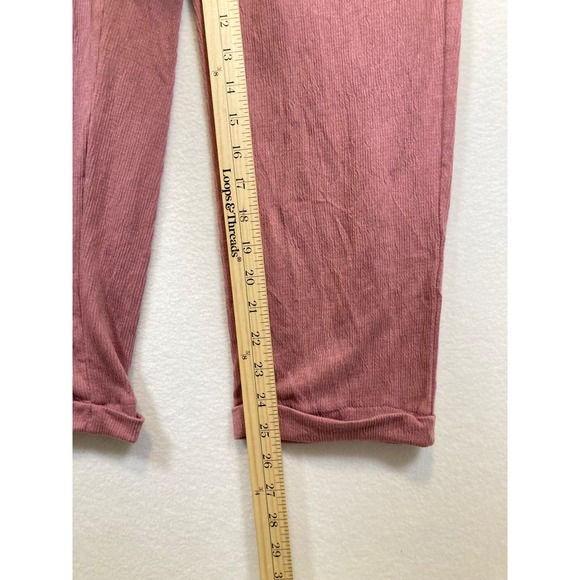 Coquette Vanilla Star Girls XL Dusty Rose Waffle Knit Tie Shoulder Overalls - Picture 7 of 8